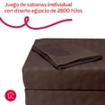 thumbnail image 2 of Juego De Sábanas Individual Microfibra Ultra Suave Premium Café, 2 of 5
