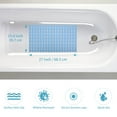 thumbnail image 2 of Bath Tub Shower Mat 27.5 x15.7 Inch, ZUEXT Non-Slip Bath Mat for Elderly & Kids, Machine Washable Bathtub Mat with Drain Holes, Suction Cups for Bathroom,Blue, 2 of 7
