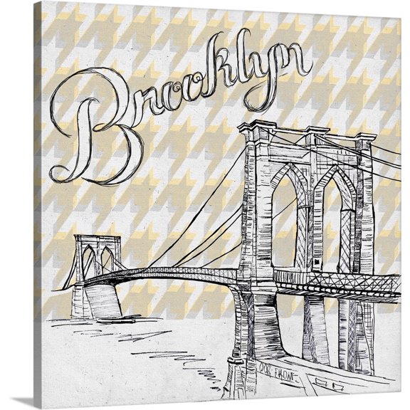 Great BIG Canvas | Gina Ritter Premium Thick-Wrap Canvas entitled Textile Brooklyn