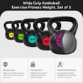thumbnail image 4 of Open Box Sporzon! Grip Kettle Bell Training Weight Set, 5, 10, 15, 20, 25lb, 4 of 8