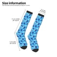 thumbnail image 5 of Balery Ornamental Turtles Printed Novelty Socks Men's Women's Crew Socks Sports Socks Knee High Socks Cotton Socks Quirky and Cool Socks, 5 of 9