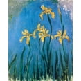thumbnail image 2 of Monet, Claude 15x18 Black Ornate Wood Framed with Double Matting Museum Art Print Titled - Yellow Irises 1924, 2 of 4