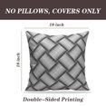 thumbnail image 2 of LALILO Throw Pillow Covers Geometric Checked Art Art Black Checked Cushion Cover 18" x 18", 2 Pack, 2 of 6