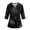 AY39_Black, variant on IYYVV Halloween Mens Scrub Tops Plus Size V-Neck 3/4 Sleeve Nursing Scrub Pumpkin Print Uniforms with Pocket Black S