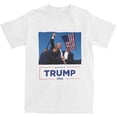 thumbnail image 2 of Camiseta de calle Arrested.Shot.Still Fighting Donald Trump, camiseta de algodón puro, camiseta de moda para hombres, ropa de manga corta Y2K, 2 of 5