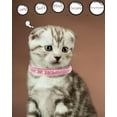 thumbnail image 4 of Minzimin Cat Collars for Girl Cats, Bling Kitten Collar with Bell, Cute Cat Collar with Bells, Pink Cat Collar, Rhinestone Cat Collar., 4 of 7