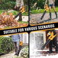 thumbnail image 3 of Cordless Leaf Blower Compatible with Dewalt 20V Max Battery, 500CFM/150MPH Electric Leaf Blower Cordless, 5 Speed Modes, Battery Powered Blowers for Lawn Care, Yard (Tool Only), 3 of 8