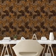 thumbnail image 2 of Ambesonne Tropical Peel & Stick Wallpaper for Home, Butterfly Victorian Print, 13"x72", Pale Caramel and Ginger, 2 of 5
