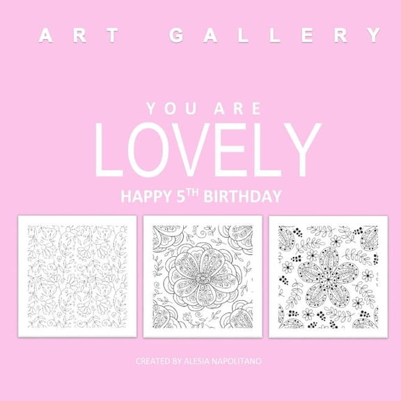 Lovely Happy 5th Birthday: Adult Coloring Books Birthday in all Departments; 5th Birthday Gifts in all D; 5th Birthday Gifts for Girl in all D; 5th Birthday Candle in all D; 5th Birthday Gifts for Her