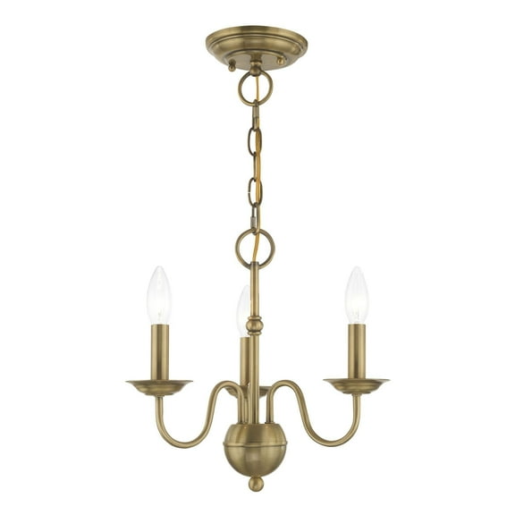 Livex Lighting - Windsor - 3 Light Mini Chandelier in Traditional Style - 14