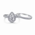 thumbnail image 3 of 2.25Ct Accent Wedding Ring Set, Bridal Ring Set, Pear Diamond Engagement Rings, Promise Ring, Bridesmaid Jewelry, Personalized Gifts For Her, 3 of 5