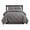 Grey, variant on -Decorative Pinch Pleat King 4PC Comforter Set, Teal