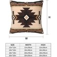 thumbnail image 4 of Western Southwest Aztec Pillow Covers 18x18 Set of 2, Native American Brown Throw Pillow Covers Outdoor Decorative Pillow Case for Couch Bed Sofa Cushion Home Decor, 4 of 6
