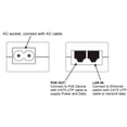 thumbnail image 3 of Adaptador de inyector POE Gigabit Compatible con IEEE 802.3af 10/100/1000Mbps RJ45 hasta 328 pies Compatible con TL-POE150S TPE-113GI, 3 of 4