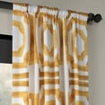 thumbnail image 4 of Mecca Gold Printed Cotton Curtain (1 Panel), Mecca Gold, 50W X 96L, 4 of 6