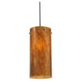 thumbnail image 2 of Meyda Tiffany 116783 7.5" W Cilindro Amber Swirl Pendant - Bronze, 2 of 4