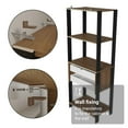 thumbnail image 5 of Madesa Garage Storage Rack with 2 Drawers and Open Shelves 27"L Multiuse Organization Cabinet for Tools - Black/Brown, 5 of 9