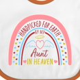 thumbnail image 4 of Inktastic Handpicked for Earth by My Aunt in Heaven Rainbow Boys or Girls Baby Bib, 4 of 4