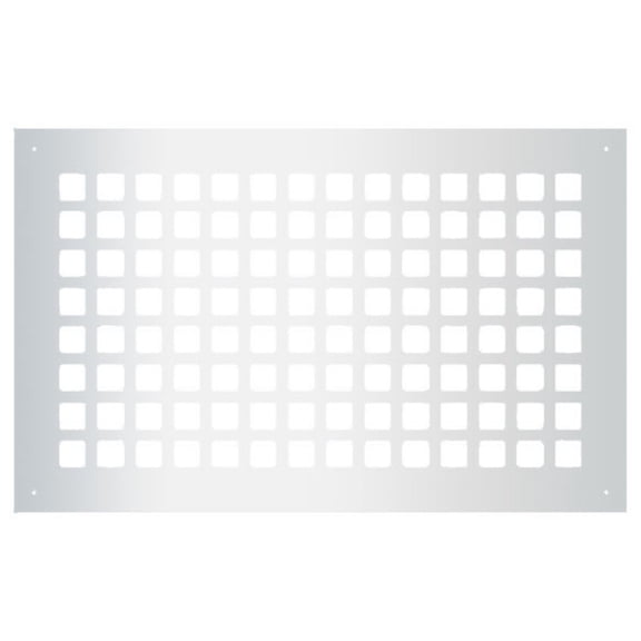 Reggio Registers G1016-Snh Grid Series 8" X 14" Floor Grille - Silver