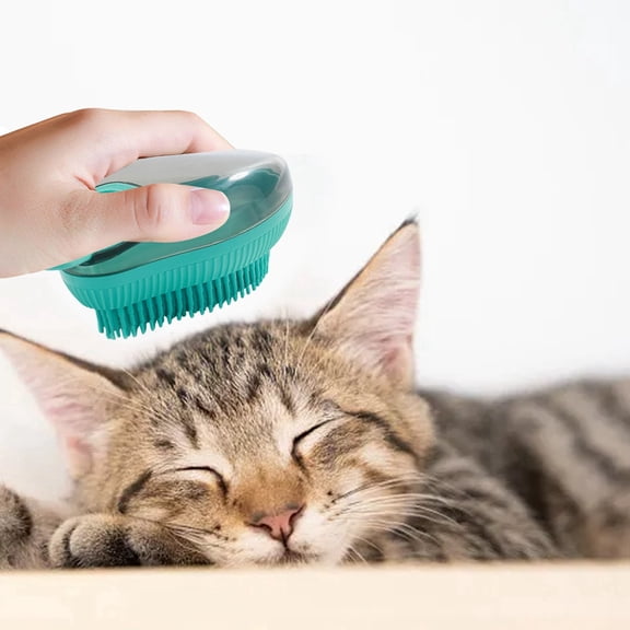 Pet Silicone Bath Brush for Cats and Dogs - Multifunctional Floating Hair Removal Tool with Massage for Gentle Scrubbing and Cleaning