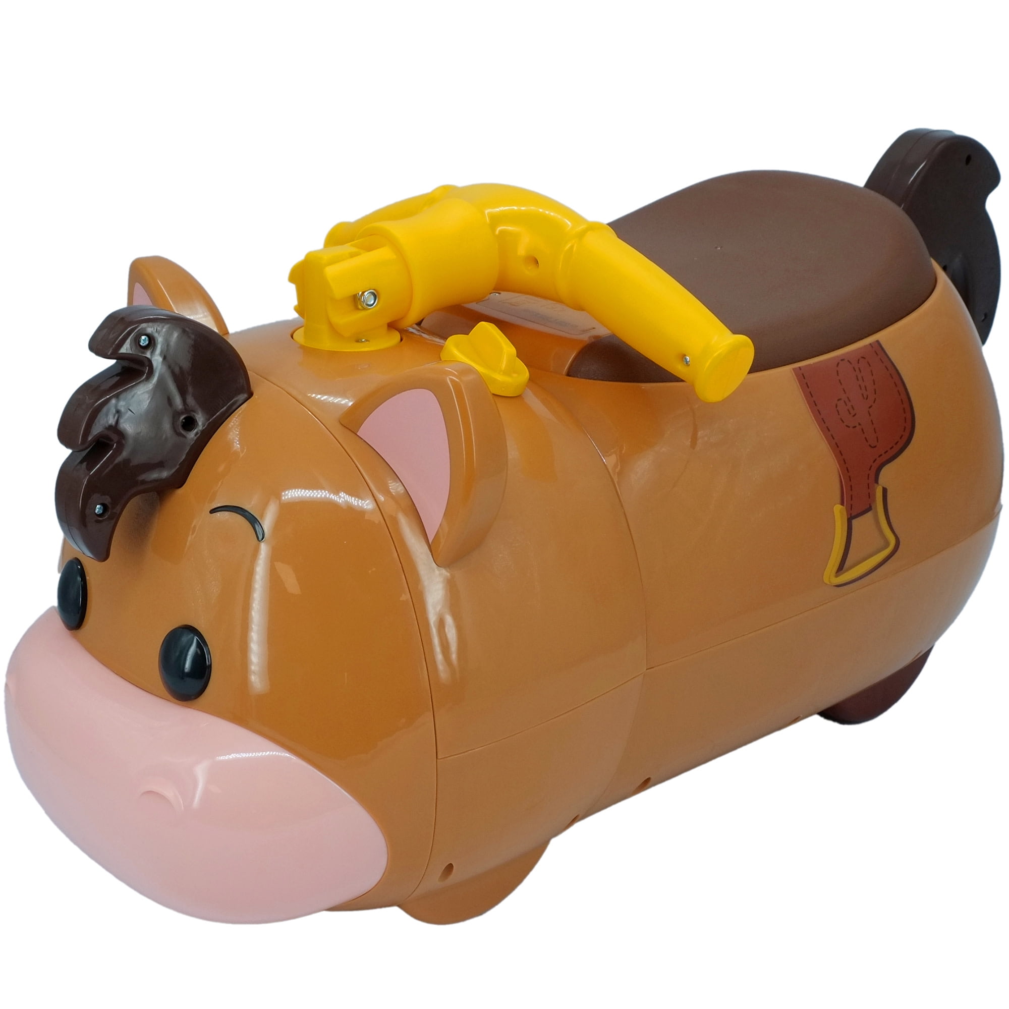 Kiddieland: Lights & Sounds Zoom Ride-On - Bullseye - Disney Toy Story Character Foot-To-Floor Vehicle, Storage Seat, Fold Handlebar, Toddlers 12-36mo