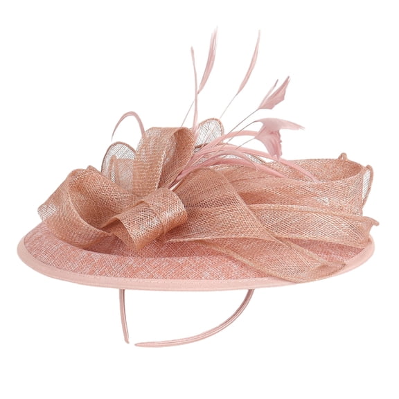Elegant Feathered Accented Mesh Fascinator Hair Decoration For Race Day Hats Tea Parties And Special Occasion