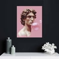 thumbnail image 4 of ONETECH  Gum Poster David Bubble Pop Art Pop Art Wall Decor Pink Pictures Wall Decor Pink Posters for Room Aesthetic Blush Pink Room Decor for Bedroom David, 4 of 4