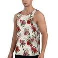 thumbnail image 2 of Xecao Rose Flowers Men's Tank Top Workout Quick Dry Sleeveless Gym Jogging Muscle Shirts Summer Swim Beach Tops, 2 of 9