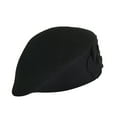 thumbnail image 2 of Tejiojio Fall Clearance Wool Elegant Women Beret Beanie Warm Pillbox Hat Tam Cap, 2 of 5