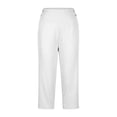 thumbnail image 4 of Aihuaihua Women's High Waisted Straight Leg Capri Pants Stretch Lightweight Trousers for Work Golf Casual Capri Leggings with Pockets, 4 of 4