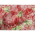 thumbnail image 5 of oneOone Tissu en Coton Rouge Cambrique Feuilles & Citron Matériel de Robe Tissu Imprimé Tissu au Mètre 42 Pouces de Large, 5 of 5