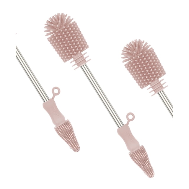 Kit de cepillos de limpieza de silicona para fregar biberones