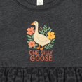 thumbnail image 4 of Inktastic One Silly Goose Cute Animal Design Girls Baby Dress, 4 of 5