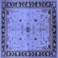 thumbnail image 1 of Ahgly Company Indoor Square Oriental Blue Industrial Area Rugs, 8' Square, 1 of 4