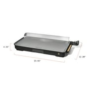 Beautiful XL Electric Griddle 12 x 22, Non-stick, Black Sesame by Drew Barrymore