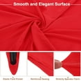 thumbnail image 3 of Uxcell Cocktail Tablecloth Spandex Stretch Tablecloth 2 Pcs Red 32" Dia x 43" Height, 3 of 7