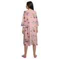 thumbnail image 4 of Moomaya Chemise de Nuit en Coton pour Femmes, Col Rond, Allaitement, 4 of 6