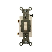 Leviton CS115-2W 15 Amp Single-Pole Toggle Switch Commercial - White