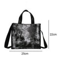 thumbnail image 2 of Bolso de mujer sencillo y versátil, bandolera oblicua de gran capacidad. Gris oscuro, 2 of 5