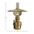 thumbnail image 2 of Kings County Tools 14.5” Tall Nautical Oil Lamp with Brass Captain’s Shade, 2 of 7