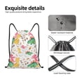 thumbnail image 4 of Saiise Cute Baby Dinosaurs Pattern Sports Drawstring Backpack - String Swim Gym Bag with Wet Proof Pocket for Women&Men-Medium, 4 of 6