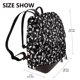 thumbnail image 2 of Disketp Black White Leaves Mochila de Cuero para Mujer, Bolso de Espalda Antirrobo con Estilo para Viaje, Trabajo y Uso Diario, 2 of 4