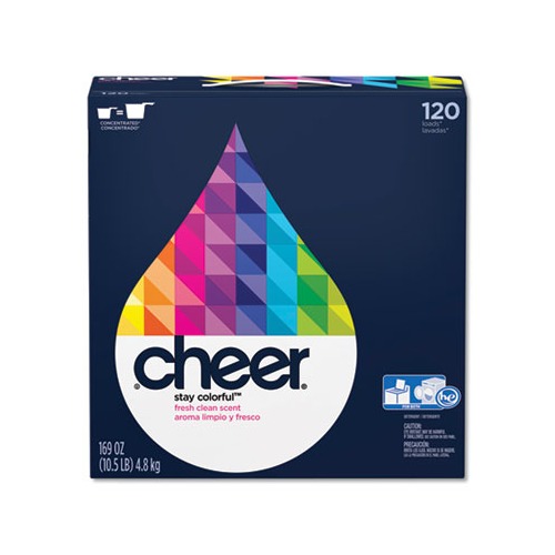 Powder Laundry Detergent Fresh Clean Scent, 169 oz Box, 2/Carton