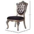 thumbnail image 6 of ACME Chantelle Side Chair (Set-2) in Silver Gray SilkLike Fabric & Platinum, 6 of 8