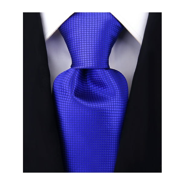 Scott Allan Collection Solid Royal Blue Necktie Jacquard Woven Tie