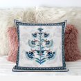 thumbnail image 3 of Amrita Sen Mughal Buta Throw Pillow in Off-White Blue Black 20x20, 3 of 5