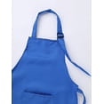 thumbnail image 4 of Kaerm Kids Apron and Chef Hat Set Cook Adjustable Bib Apron with Packet Hat Outfit for Kitchen Blue M, 4 of 7
