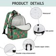 thumbnail image 4 of Football Field Green Pattern Cute School Backpack Bag for School with Padded Back and Adjustable Shoulder Straps 15.25"x11.5"x5.25", 4 of 5