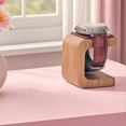 thumbnail image 3 of Soporte de Madera para Relojes, Organizador de Joyas, Expositor para Pulseras, Anillos, Pendientes, Relojes, Expositor de Madera Maciza., 3 of 5