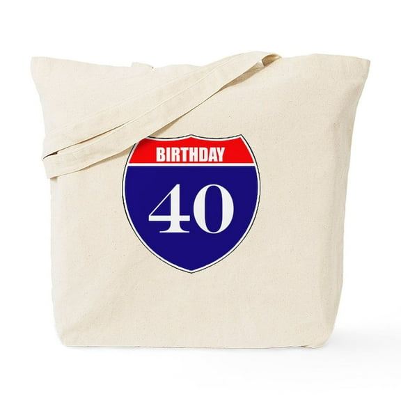 CafePress - 40Th Birthday! Tote Bag - Unisex Canvas Tote Bag, Beige, 1-Piece